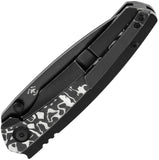 Kansept Knives Raven Framelock Titanium & White Carbon Fiber Folding 20CV Knife 2109A1