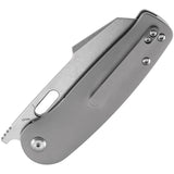 Kansept Knives Orlok Linerlock Gray Titanium Folding S35VN Pocket Knife 2111A2