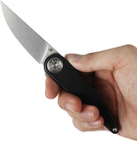Kansept Knives Symétrix Framelock Black Titanium Folding S35VN Pocket Knife K2141A1