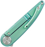 Kansept Knives Symétrix Framelock Green Titanium Folding S35VN Pocket Knife K2141A2