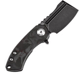 Kansept Knives Mini Korvid Linerlock Red Carbon Fiber Folding S35VN Pocket Knife 3030A13