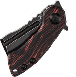 Kansept Knives Mini Korvid Linerlock Red & Black G-Mascus Folding S35VN Pocket Knife 3030S1