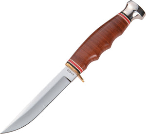 Ka-Bar Hunter Saber-Ground Stainless Utility Fixed Knife w/ Belt Sheath 1232