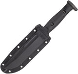Ka-Bar Slabby Black GFN 1095 Cro-Van Carbon Steel Fixed Blade Knife w/ Sheath 1310