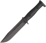 Ka-Bar Slabby Black GFN 1095 Cro-Van Carbon Steel Fixed Blade Knife w/ Sheath 1310