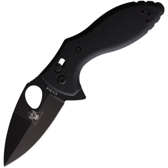 Ka-Bar TDI Black Crossbar Lock AUS-8 Folding  Knife 2490