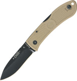 Ka-Bar Dozier Hunter Lockback Coyote Brown AUS-8 Stainless Folding Knife 4062CB