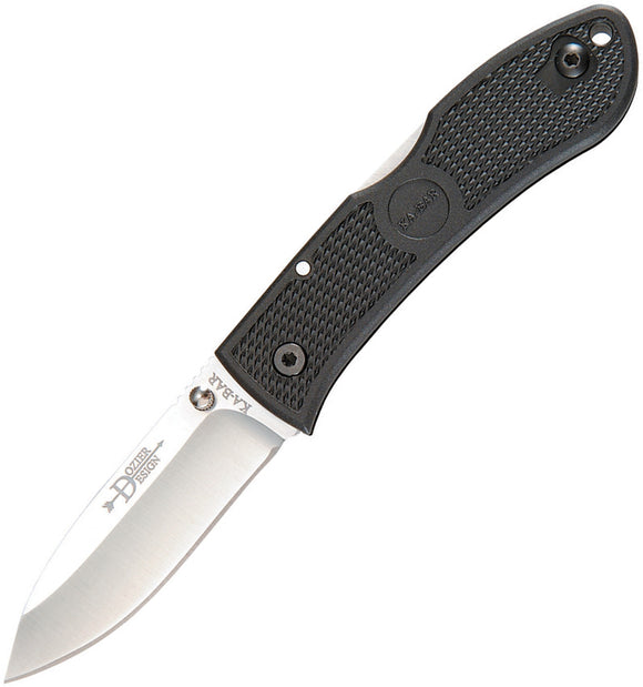 Ka-Bar Dozier Hunter Lockback Black Handle AUS-8A Stainless Folding Knife 4062