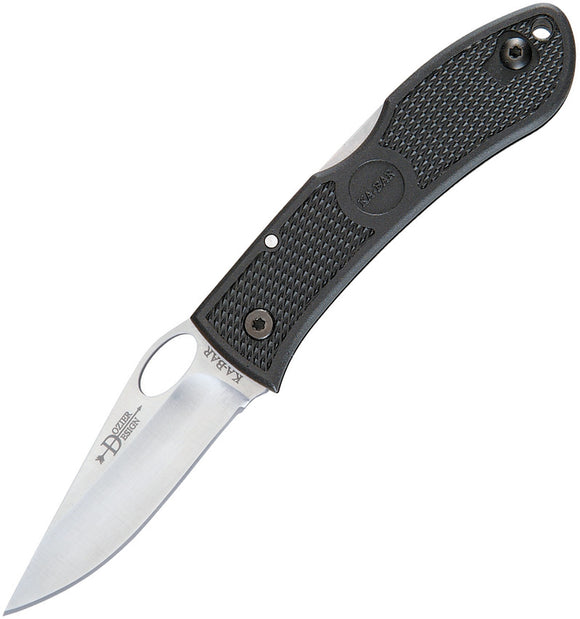 Ka-Bar Dozier Precision Hunter AUS-8A Stainless Black Handle Folding Knife 4065