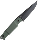 Ka-Bar Apex Green GFN D2 Steel Clip Point Fixed Blade Knife w/ Sheath 5500