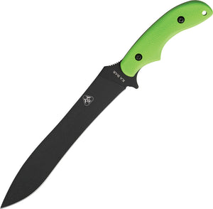 Ka-Bar Zombie Knives War Sword Green Handle SK5 Carbon Steel Fixed Knife 5701