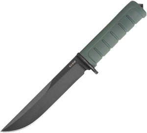 Ka-Bar Dust I Green GFN D2 Steel Clip Point Fixed Blade Knife w/ Sheath 6100