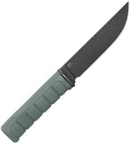 Ka-Bar Dust II Green GFN D2 Steel Clip Point Fixed Blade Knife w/ Sheath 6101