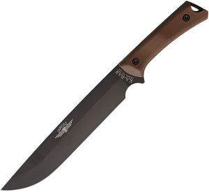 Ka-Bar Jarosz Choppa Brown 1095 Cro-Van Carbon Steel Fixed Blade Knife 7507