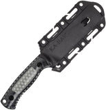 Ka-Bar George Cool Name Translucent 1095 Carbon Steel Sheepsfoot Fixed Blade Knife 7701