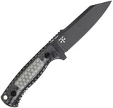 Ka-Bar George Cool Name Translucent 1095 Carbon Steel Reverse Tanto Fixed Blade Knife 7702