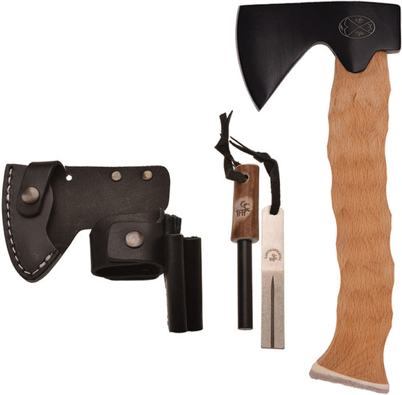 Karesuando Kniven Bushcraft Red Beech Wood 5Cr15MoV Steel Axe Set 434890