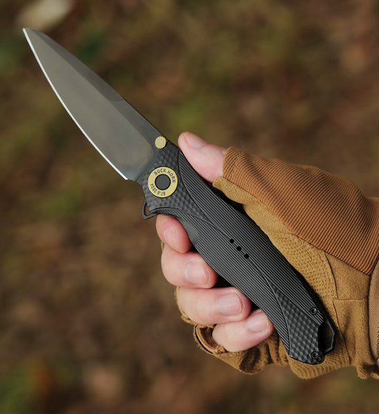 KARBON Buckhorn Black Blade Show Winner | Shop AK – Atlantic Knife