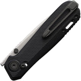 KARBON Terminal Crossbar Lock Black G10 Folding 14C28N Pocket Knife B126