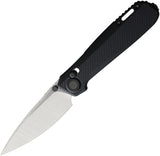 KARBON Terminal Crossbar Lock Black G10 Folding 14C28N Pocket Knife B126