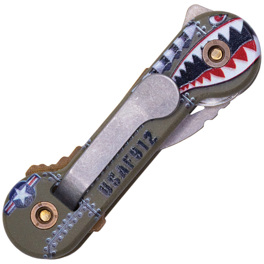 KeyBar KeyBar UV Bomber Green & Tan G10 Key Holding Multi-Tool 274 ...