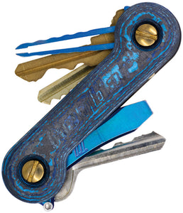 KeyBar KeyBar Blue Camo Carbon Fiber Key Holding Multi-Tool 276