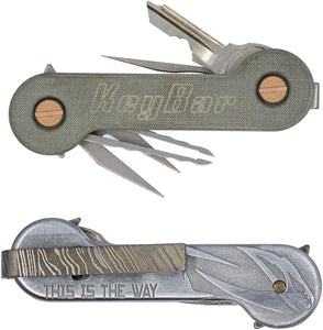 KeyBar KeyBar Mud Horn Micarta & Aluminum Key Holding Mutli-Tool 278