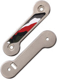 KeyBar KeyBar Titanium & Fordite Red & Black & Grey Key Holding Multi-Tool 282
