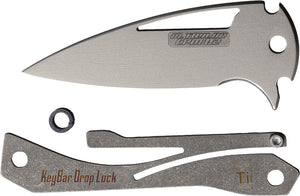 KeyBar Steel Grey Drop Point Blade Insert 424