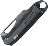 Ketuo Ventr V4 BK/SW Button Linerlock Blackout Titanium Folding Bohler M390 Pocket Knife M0111