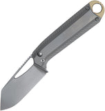 Ketuo Ventr V4 G/P Button Linerlock Gray Titanium Folding Bohler M390 Pocket Knife M0113