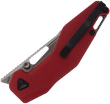Ketuo Woody RED/P Linerlock Red G10 Folding 14C28N Pocket Knife M0117