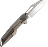 Ketuo Akimbo BRN/P Framelock Bronze Titanium Folding M390 Pocket Knife M0120