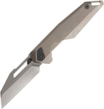 Ketuo Akimbo BRN/P Framelock Bronze Titanium Folding M390 Pocket Knife M0120
