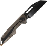 Ketuo Akimbo BRN/SW Framelock Bronze Titanium Folding M390 Pocket Knife M0121