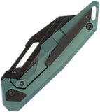 Ketuo Akimbo GRE/SW Framelock Teal Green Titanium Folding M390 Pocket Knife M0123