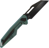 Ketuo Akimbo GRE/SW Framelock Teal Green Titanium Folding M390 Pocket Knife M0123