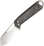 Ketuo Ventr V3 BK/P Button Linerlock Black Carbon Fiber Folding 154CM Pocket Knife M0124