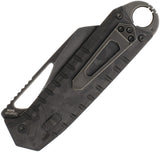 Ketuo Ventr V3 BK/SW Button Linerlock Blackout Carbon Fiber Folding 154CM Pocket Knife M0125
