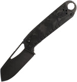 Ketuo Ventr V3 BK/SW Button Linerlock Blackout Carbon Fiber Folding 154CM Pocket Knife M0125