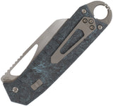 Ketuo Ventr V3 BL/S Button Linerlock Blue Carbon Fiber Folding 154CM Pocket Knife M0126