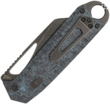 Ketuo Ventr V3 BL/SW Button Linerlock Blue Carbon Fiber Folding 154CM Pocket Knife M0127