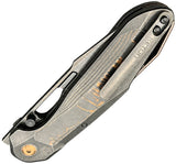 Ketuo Triad TC CCF/SW Button Linerlock Titanium & Copper Foil Carbon Fiber Folding M390 Knife M0135