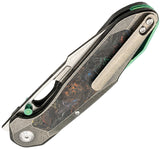 Ketuo Triad TC RGB/SW Button Linerlock Titanium & Multi-Color Carbon Fiber Folding M390 Knife M0136
