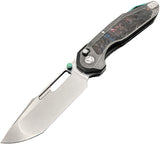 Ketuo Triad TC RGB/SW Button Linerlock Titanium & Multi-Color Carbon Fiber Folding M390 Knife M0136