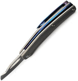 Ketuo Slashley MP Framelock Gray Titanium Folding Mirror Bohler M390 Pocket Knife M0138
