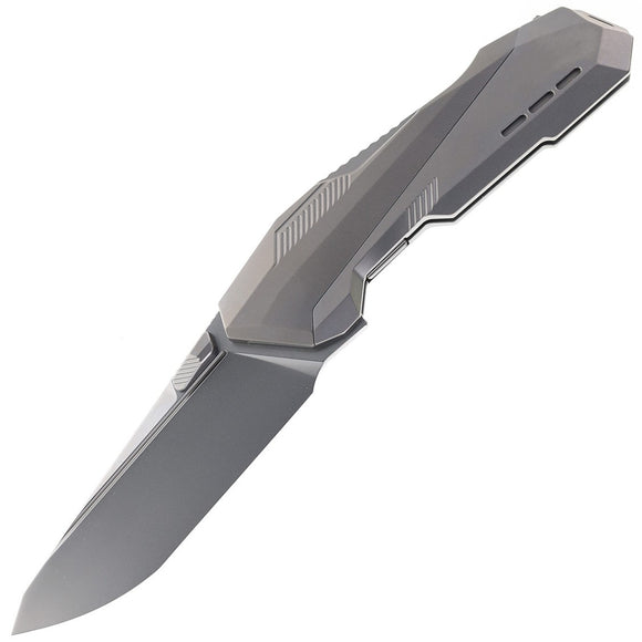 Ketuo MechaX Framelock Gray Titanium Folding Bohler M390 Pocket Knife M019