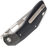 Ketuo Yakuza BL/S Linerlock Black G10 & Carbon Fiber Folding 14C28N Pocket Knife M059