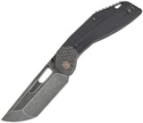 Ketuo Yakuza BL/SW Linerlock Black G10 & Carbon Fiber Folding 14C28N Pocket Knife M060