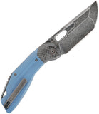 Ketuo Yakuza B/SW Linerlock Blue G10 & Carbon Fiber Folding 14C28N Pocket Knife M062